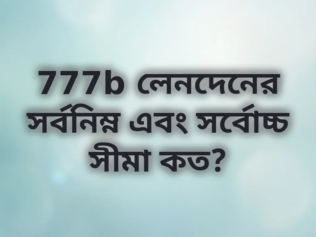 লেনদেনের সীমা